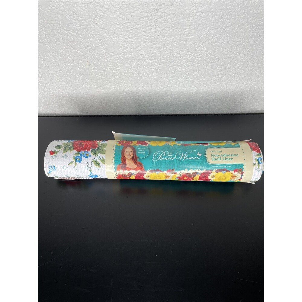 Pioneer Woman Sweet Rose Non adhesive Shelf Liner